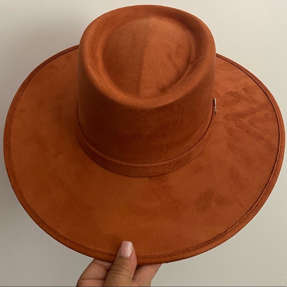 Accessories | Melissa Cordobs Suede Wid Brim Hat | Poshmark display picture 1